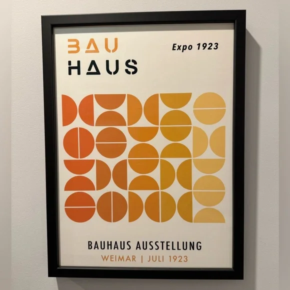Bauhaus Poster with Black Frame - Picture 2 of 3